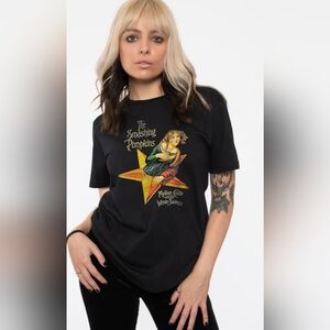 #1631 Black Smashing Pumpkins Graphic T-Shirt Sz.m